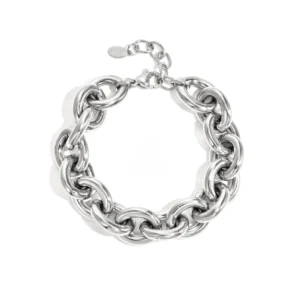 Armband - Schakel zilver