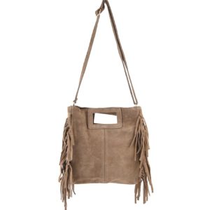 Tas - Franjes taupe